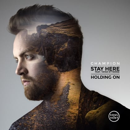 Stay Here album by Champion - Drum and Bass Cover Art