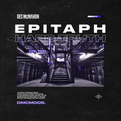 Epitaph / Hard Truth album by Des McMahon - Drum and Bass Cover Art
