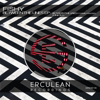 Between The Lines EP album by Marvel Cinema, Fishy & Daniela Rhodes - Drum and Bass Cover Art