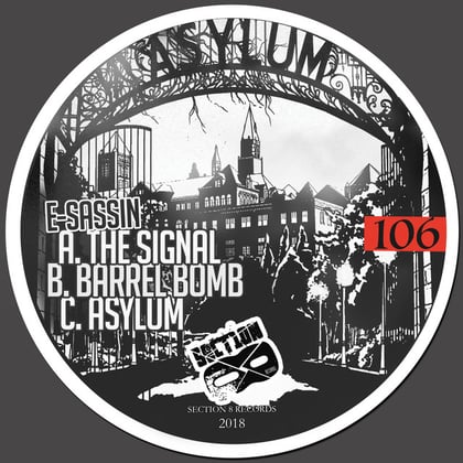 Asylum EP album by E-Sassin - Drum and Bass Cover Art
