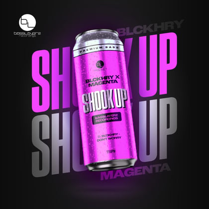 Shook Up/Don't Worry album by Magenta & BlckHry - Drum and Bass Cover Art