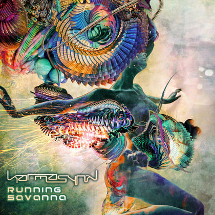 Running Savanna album by KarmasynK - Drum and Bass Cover Art