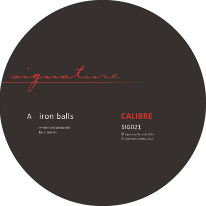 Iron Balls album by dBridge & Calibre - Drum and Bass Cover Art