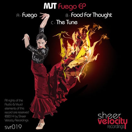 Fuego EP album by MJT - Drum and Bass Cover Art