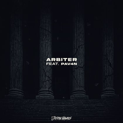 Arbiter album by Justin Hawkes, Foreign Beggars & PAV4N - Drum and Bass Cover Art