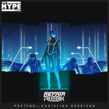 Pretend album by Ruebik - Drum and Bass Cover Art
