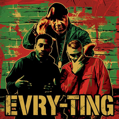 EVRY-TING album by Benny Page, MC Spyda & Doktor - Drum and Bass Cover Art