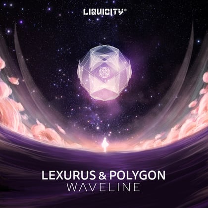 Waveline album by Lexurus, Polygon & Dualistic - Drum and Bass Cover Art