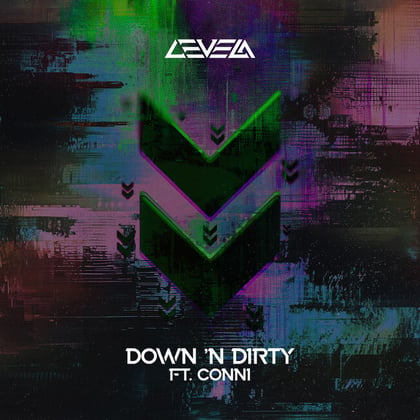 Down 'n Dirty album by Levela - Drum and Bass Cover Art