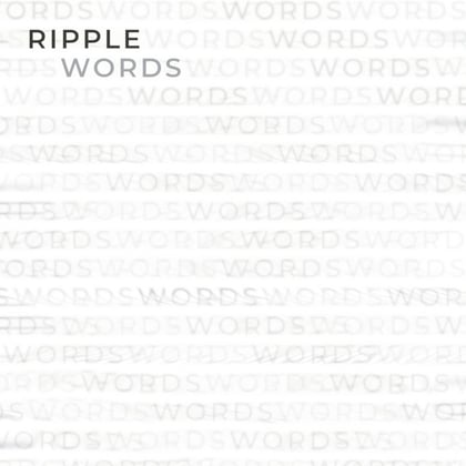 Words album by Ripple - Drum and Bass Cover Art