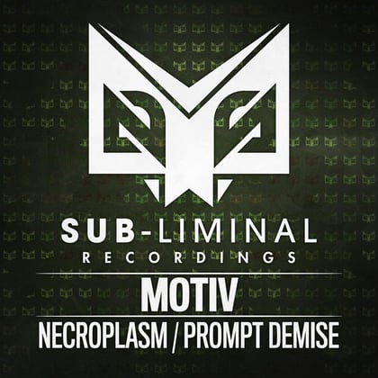 Necroplasm / Prompt Demise album by Luke Truth & Motiv - Drum and Bass Cover Art