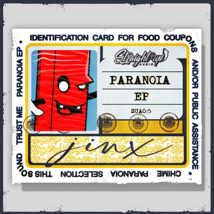 Paranoia EP album by Jinx - Drum and Bass Cover Art