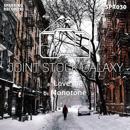 Love Me\ Monotone album by Joint Stock Galaxy - Drum and Bass Cover Art