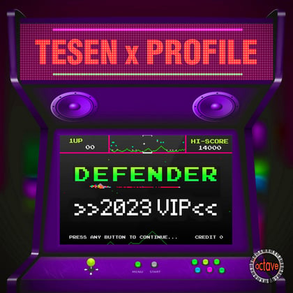 Defender (2023 VIP) album by Tesen & Profile - Drum and Bass Cover Art
