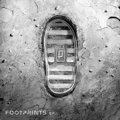 Footprints album by Rido, Thez & Holotrope - Drum and Bass Cover Art