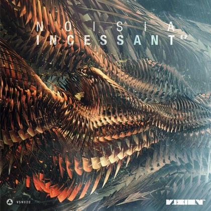 Incessant EP album by Noisia, Mefjus & Hybris - Drum and Bass Cover Art