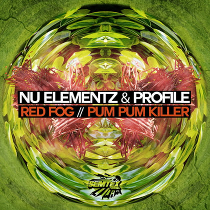 Red fog/Pum pum killer album by AC13, Nu Elementz & Profile - Drum and Bass Cover Art