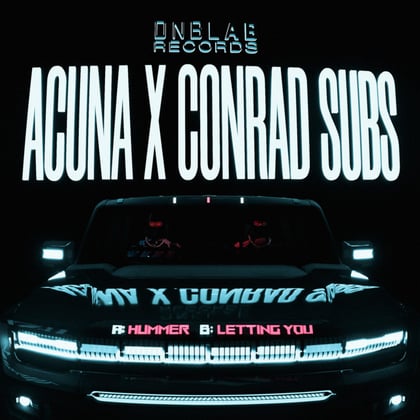 Hummer album by Acuna & Conrad Subs - Drum and Bass Cover Art