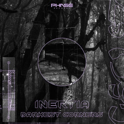 Darkest Corners album by Inertia (NZ) - Drum and Bass Cover Art