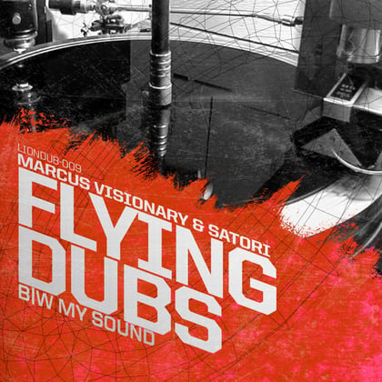 Flying Dubs album by Marcus Visionary - Drum and Bass Cover Art