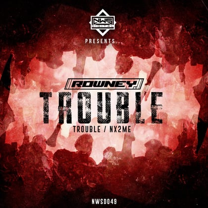 Trouble album by Rowney - Drum and Bass Cover Art