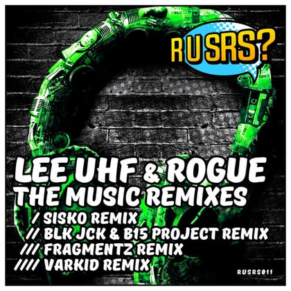 The Music Remixes album by Lee UHF - Drum and Bass Cover Art
