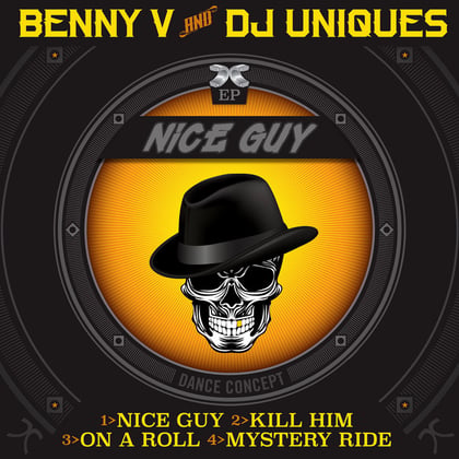 Nice Guy EP album by Mollie Collins, Benny V & DJ Uniques - Drum and Bass Cover Art