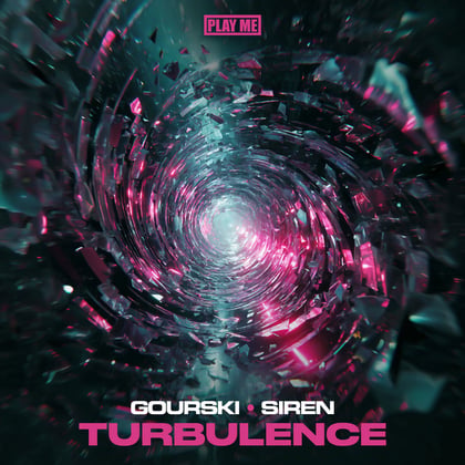 Turbulence album by Gourski & SIREN - Drum and Bass Cover Art