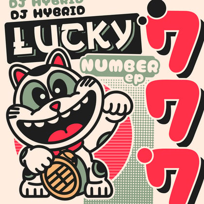 Lucky Number EP album by DJ Hybrid - Drum and Bass Cover Art