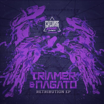 Retribution EP album by TriaMer & Nagato - Drum and Bass Cover Art