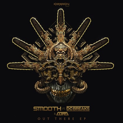 Out There EP album by Smooth, DC Breaks & Coppa - Drum and Bass Cover Art