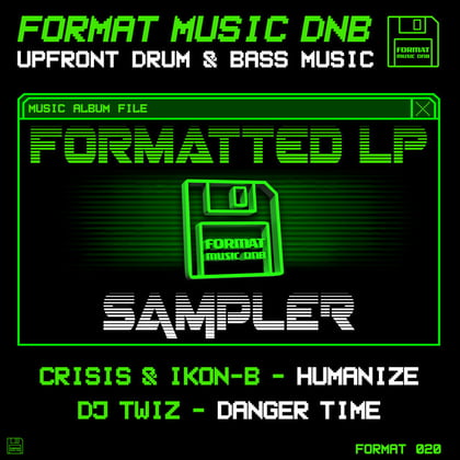 Formatted LP Sampler album by Ikon-B - Drum and Bass Cover Art
