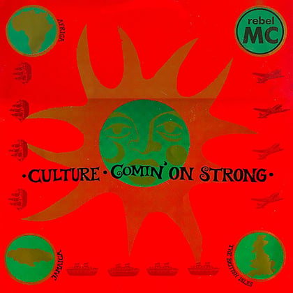 Comin' On Strong album by Rebel MC - Drum and Bass Cover Art