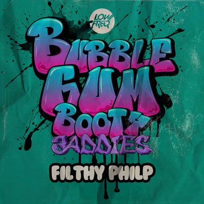 Bubblegum Booty Baddies album by Filthy Philp - Drum and Bass Cover Art