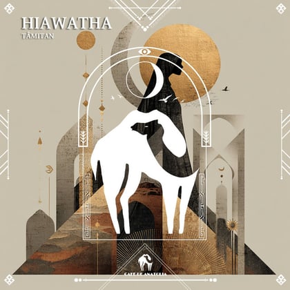 Hiawatha album by Tengu, tâmitan & Cafe De Anatolia - Drum and Bass Cover Art