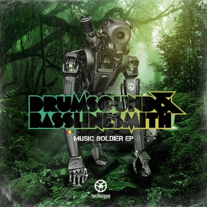 Music Soldier EP album by Drumsound & Bassline Smith - Drum and Bass Cover Art