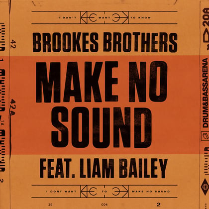 Make No Sound album by Brookes Brothers - Drum and Bass Cover Art
