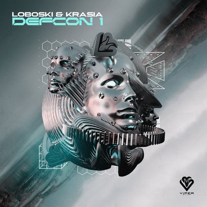 Defcon 1 album by Loboski - Drum and Bass Cover Art