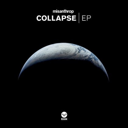 Collapse EP album by Misanthrop - Drum and Bass Cover Art