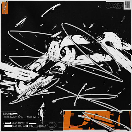 Ezuh & Zero Empathy album by Subp Yao - Drum and Bass Cover Art