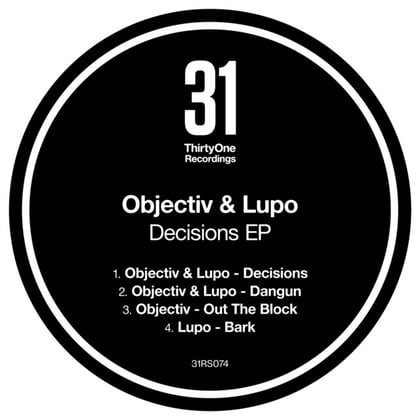 Decisions EP album by Objectiv & Lupo - Drum and Bass Cover Art