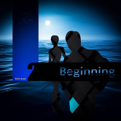 Beginning album by Stim Axel - Drum and Bass Cover Art