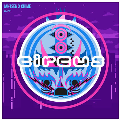 Blazin' album by BOP, Jantsen & Chime - Drum and Bass Cover Art