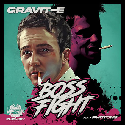 Boss Fight / Photons album by Gravit-E - Drum and Bass Cover Art