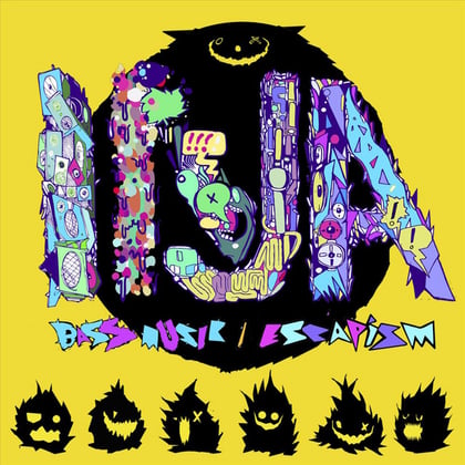 Bass Music / Escapism album by Inja - Drum and Bass Cover Art