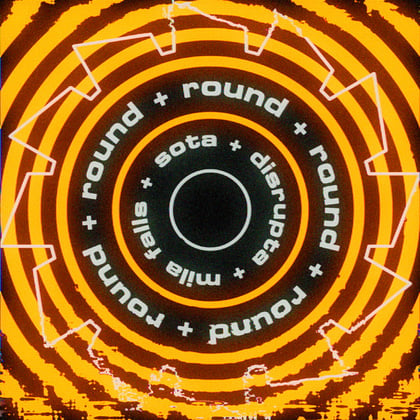 Round + Round album by SOTA - Drum and Bass Cover Art