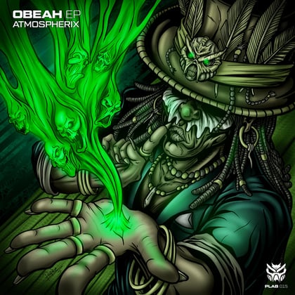 Obeah EP album by Atmospherix - Drum and Bass Cover Art