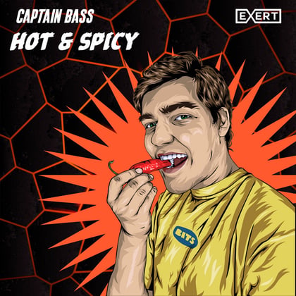 Hot & Spicy album by Captain Bass - Drum and Bass Cover Art