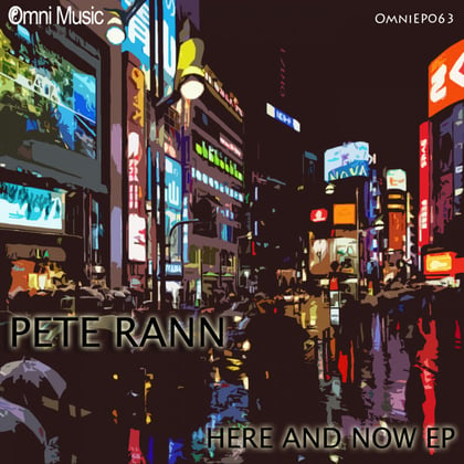 Here & Now EP album by Pete Rann - Drum and Bass Cover Art