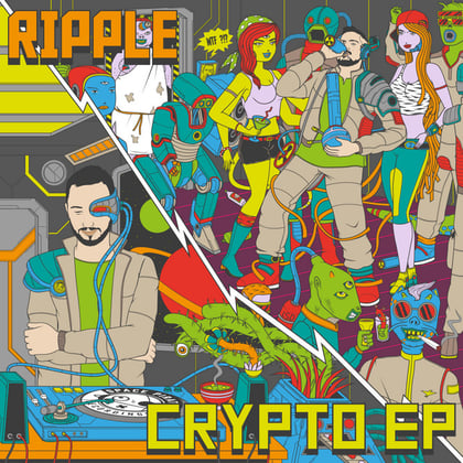 Crypto EP album by Ripple - Drum and Bass Cover Art